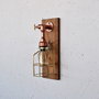 Opviq Lámpara de pared Pp170 de Madera y Oro Rosa